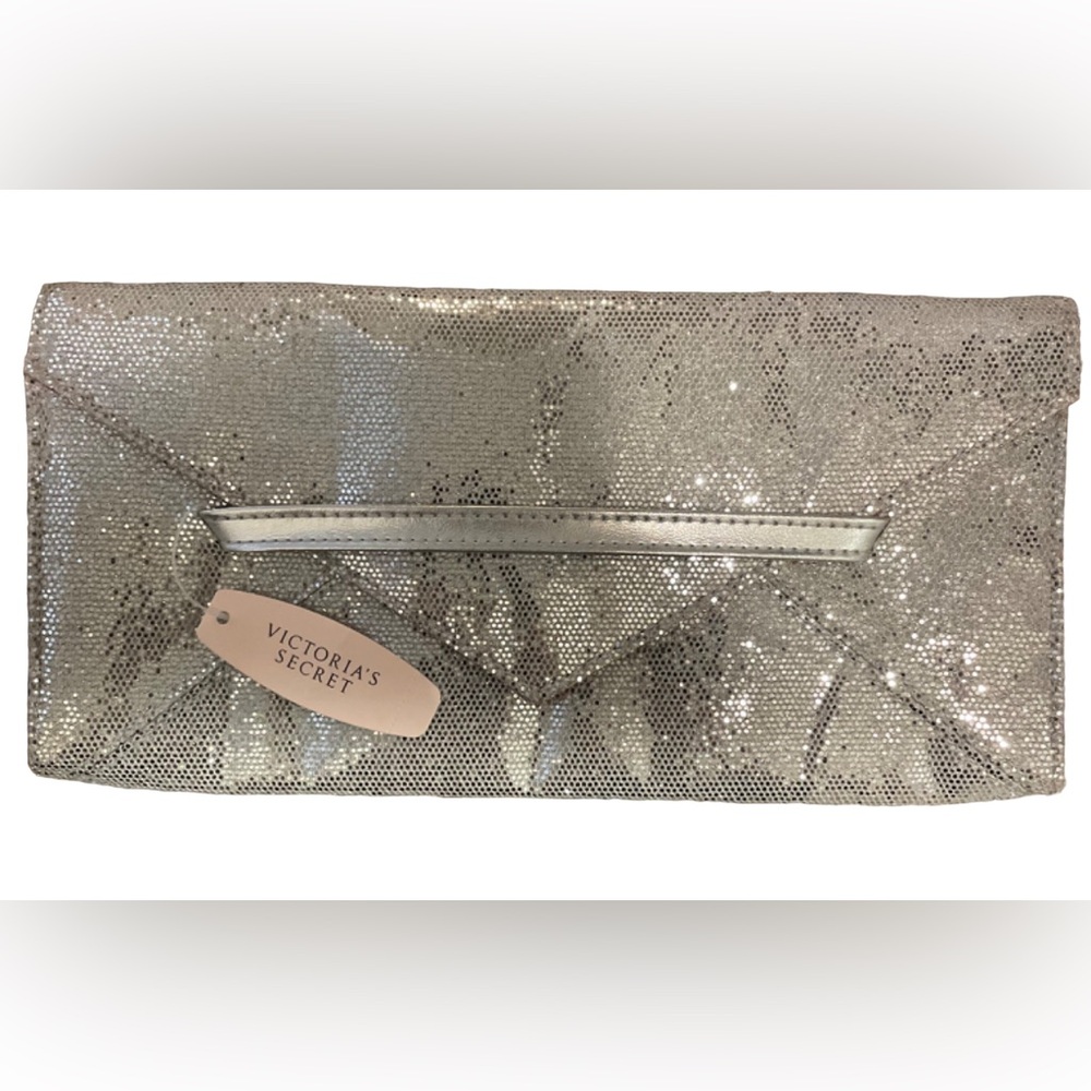 Victoria’s Secret Silver Sparkly Clutch NWT